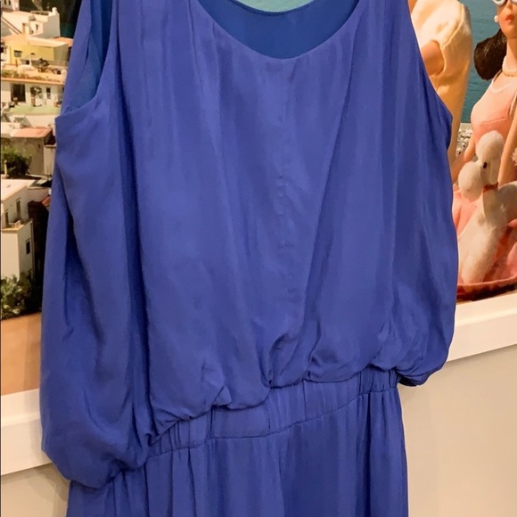 💕HP💕BCBGeneration blouson tie romper lapis - Picture 5 of 10